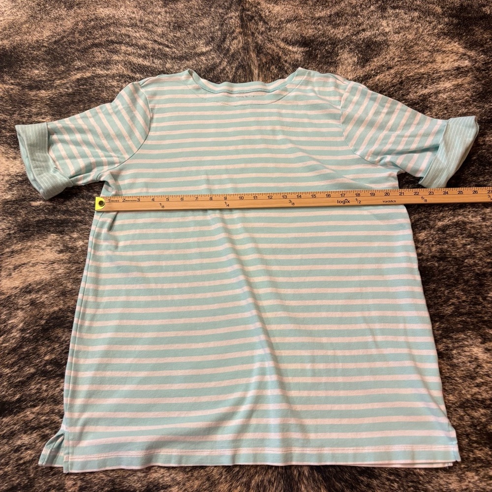 White Stag Women’s Striped Short Sleeve Shirt Size XXL, 100% Cotton - Picture 5 of 6